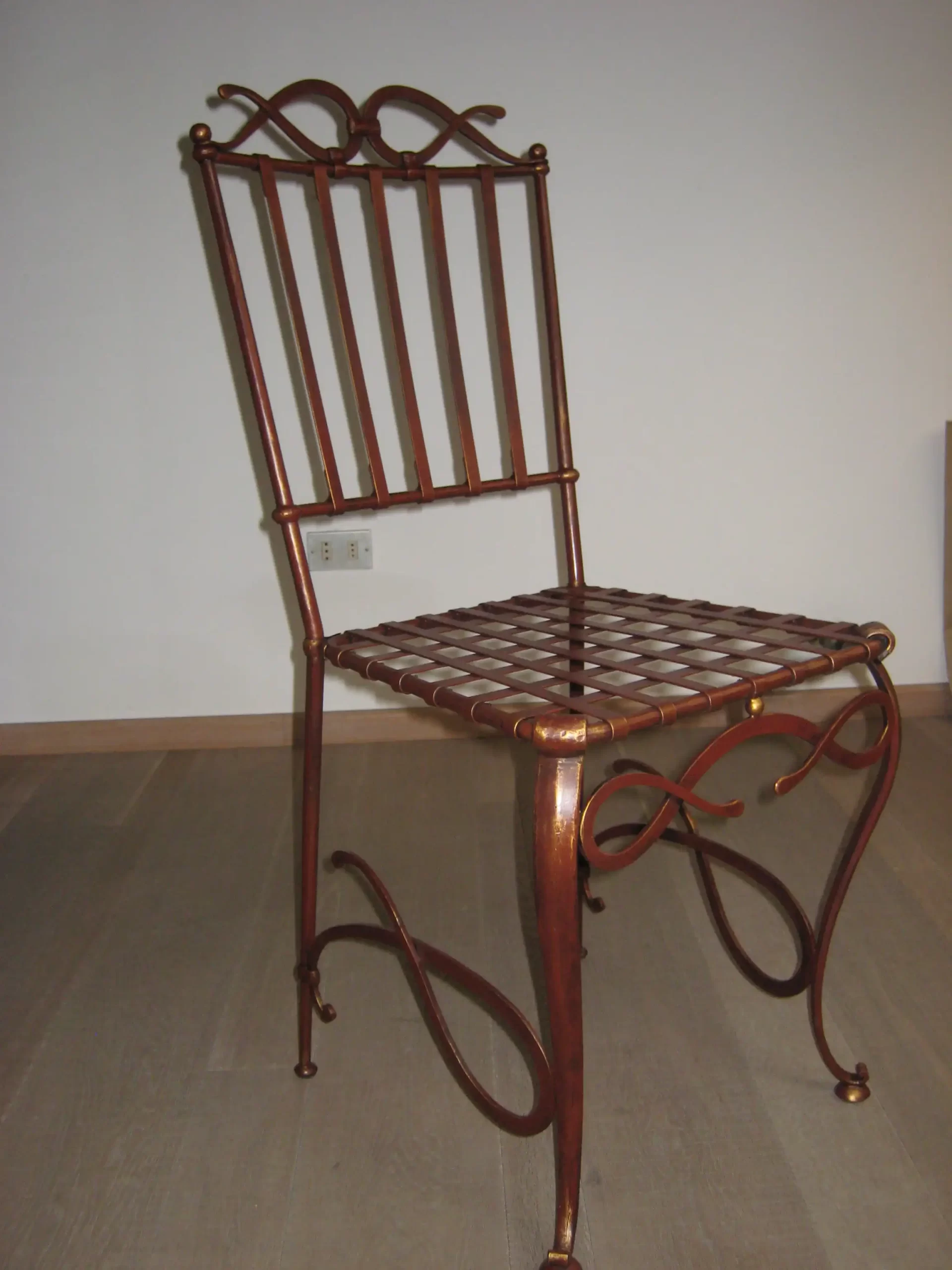 sedia in ferro battuto lodoli venezia - arte del ferro